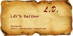 Löb Dalibor névjegykártya